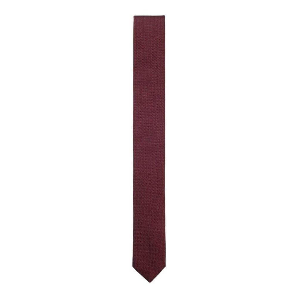 Boss Micro Grid Jacquard Tie / Red
